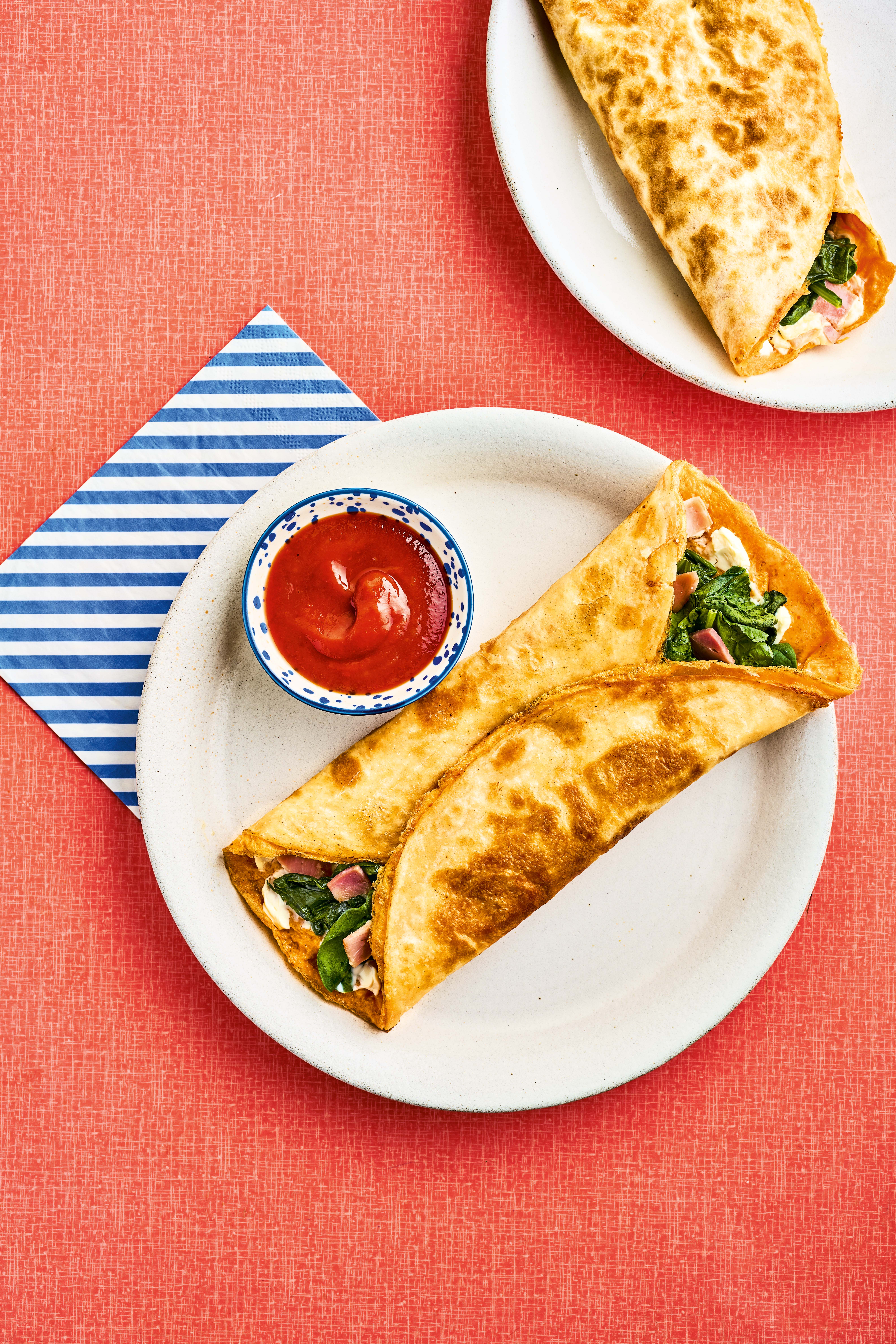 Ce combo wrap et omelette est parfait pour toutes sortes de garnitures