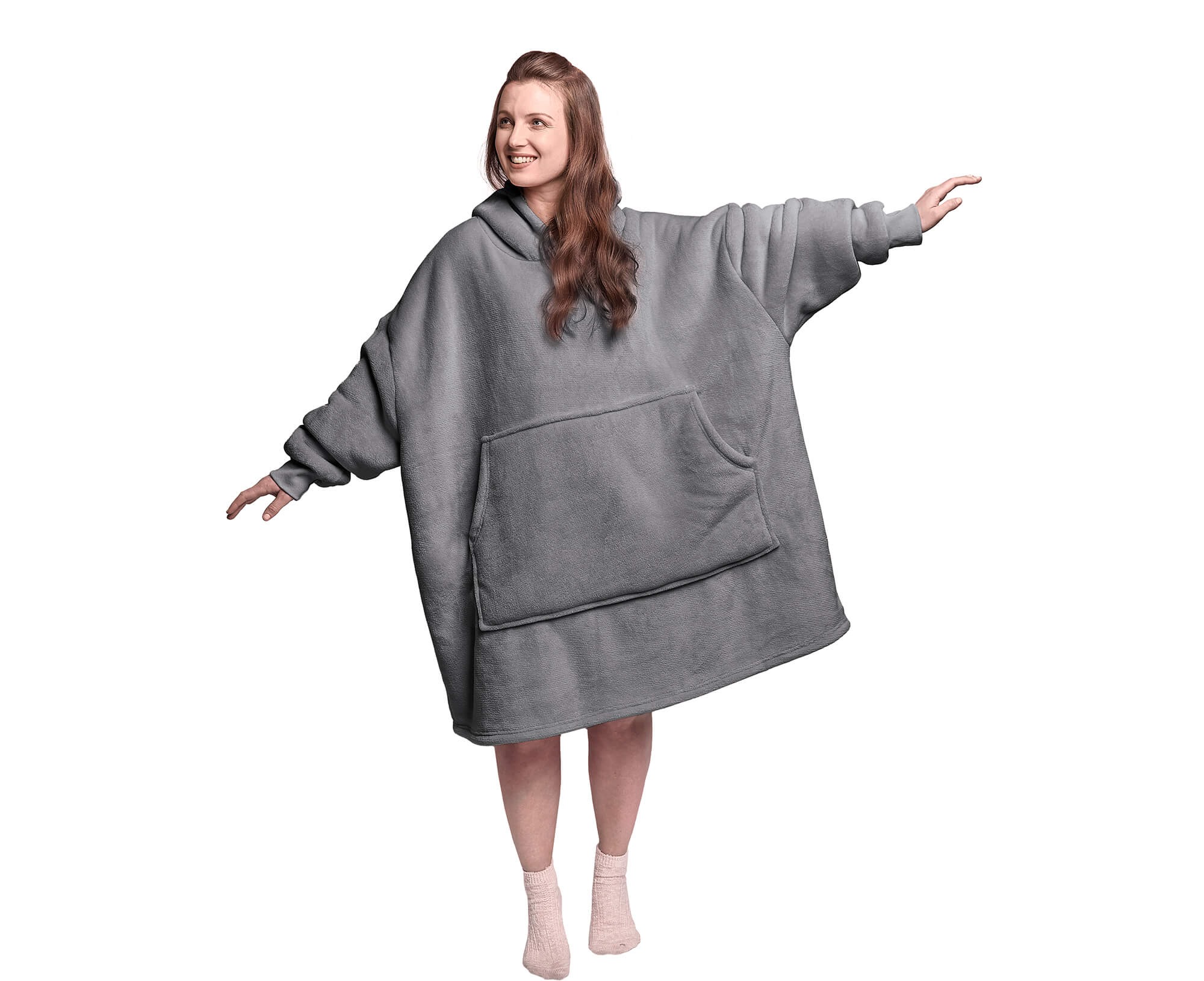 Économisez 17 £ sur ce sweat à capuche surdimensionné gris Silentnight snugsie