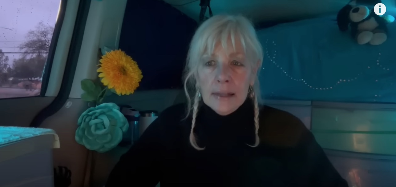 La conductrice de la camionnette a partagé ses conseils pour rester au chaud par temps froid