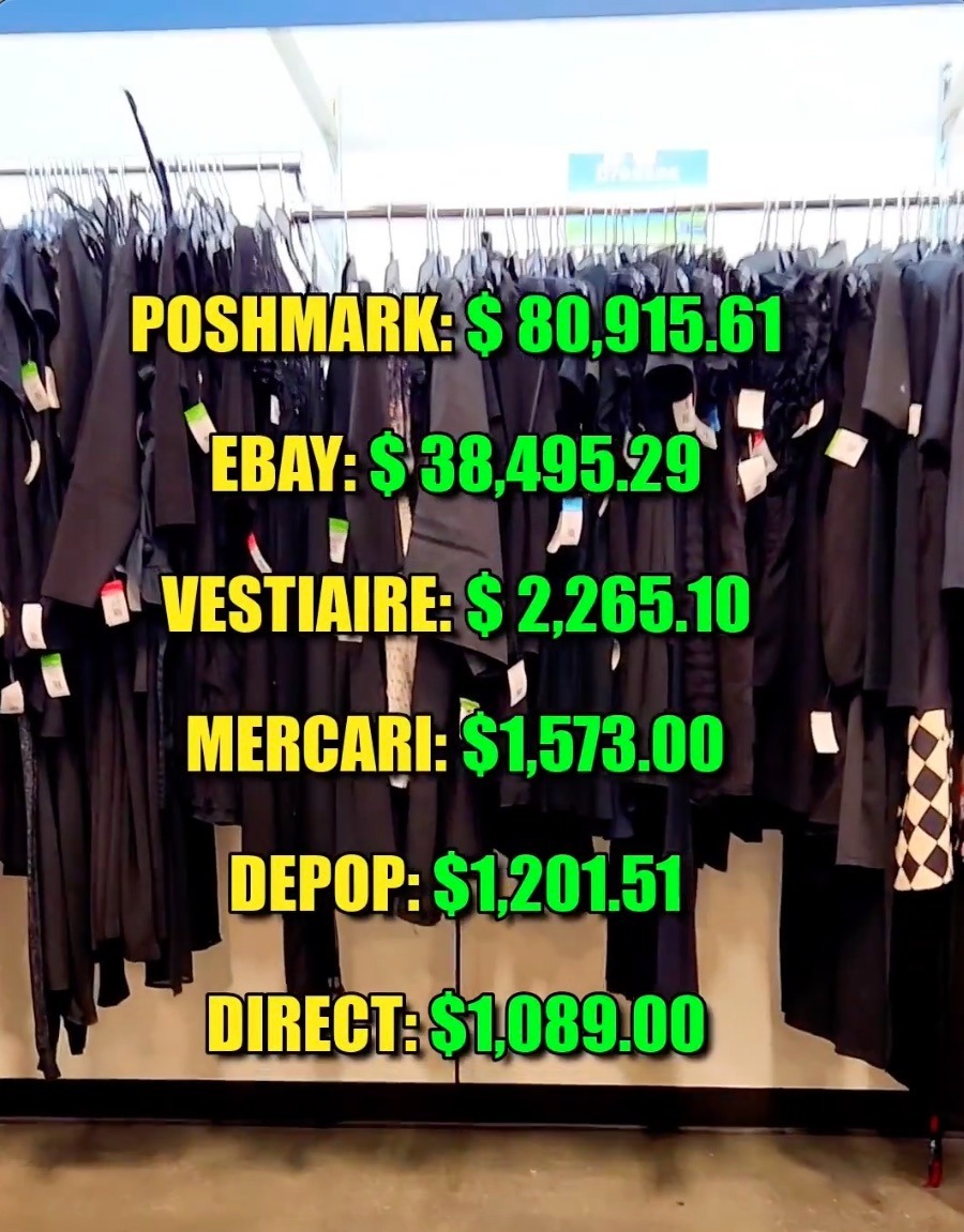 Elle a utilisé des sites Web comme Poshmark et eBay pour réaliser environ 130 000 $ de bénéfices en 2023.