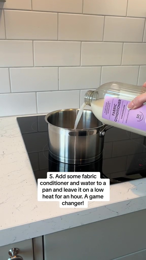 Elle a décrit son astuce de cuisine avec un assouplissant textile comme « un changement de donne »