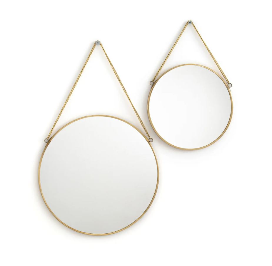 Ce lot de deux miroirs Uyova, auparavant 30 £, a été réduit à 19,50 £ chez Laredoute.co.uk